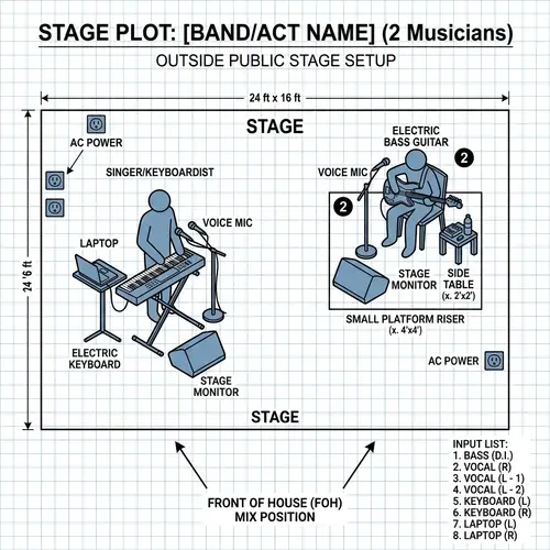 Stage Plot Design for Two Musicians