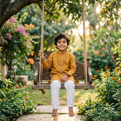 Young South Asian Boy | Vibrant Cultural Portrait