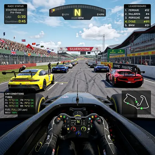 Virtual Driving Simulator Race: Luxury Cars on Track