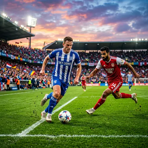 Dynamic Football Match in Action | Sporting Scene Photography