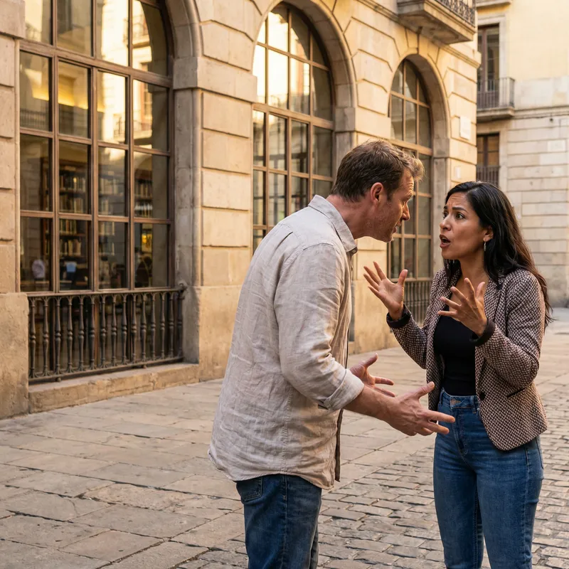 Heated Exchange Between Caucasian Man and Hispanic Woman - 32K Resolution Heated Exchange Between Caucasian Man and Hispanic Woman - 32K Resolution