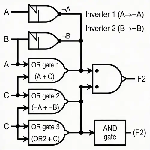 AOI Logic Circuit Design for F2 Expression