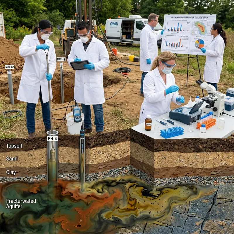 Scientific Investigation of Contaminated Groundwater - Visual Exploration