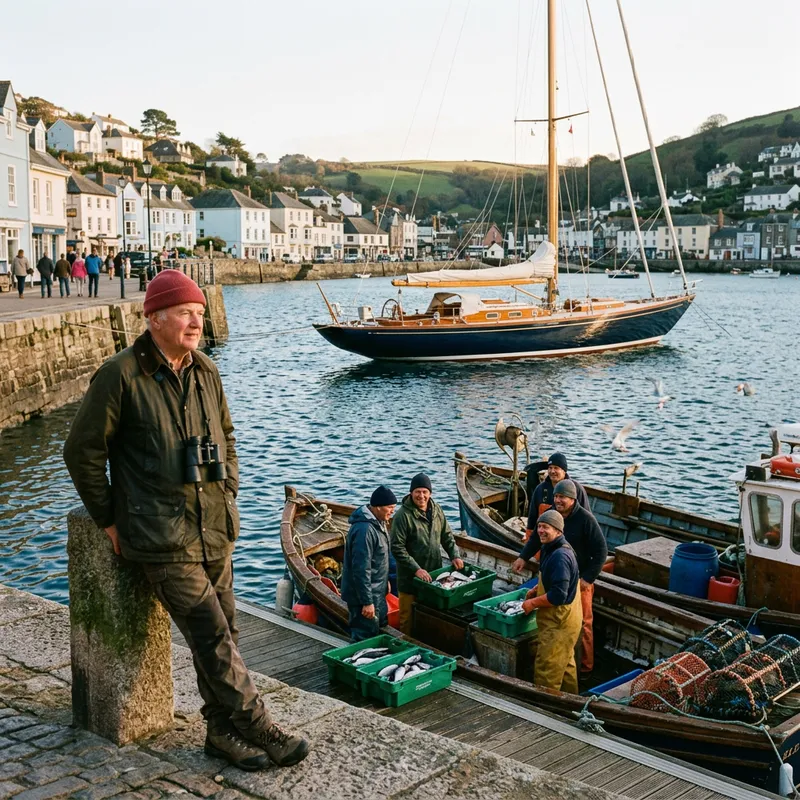 Duke of Glencora's Royal Huisman Sailboat Arrival at Windermere
