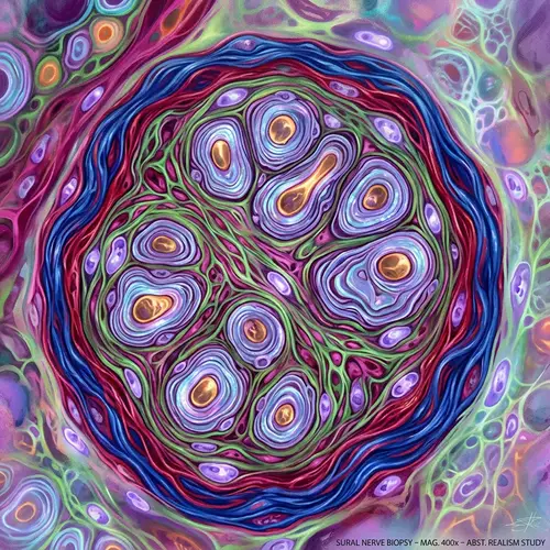 Sural Nerve Biopsy in Abstract Realism Art