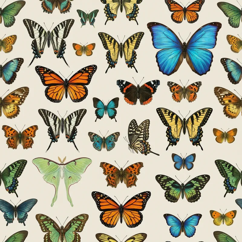 Unique Butterfly Wallpaper | Colorful Species Patterns