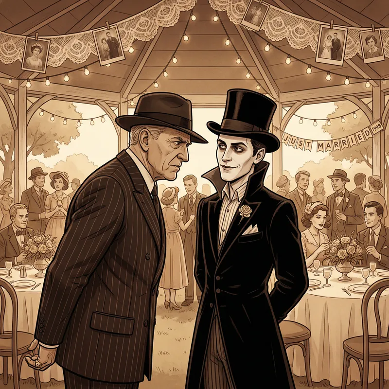 Michael Corleone and Addams Key at Konnie's Wedding