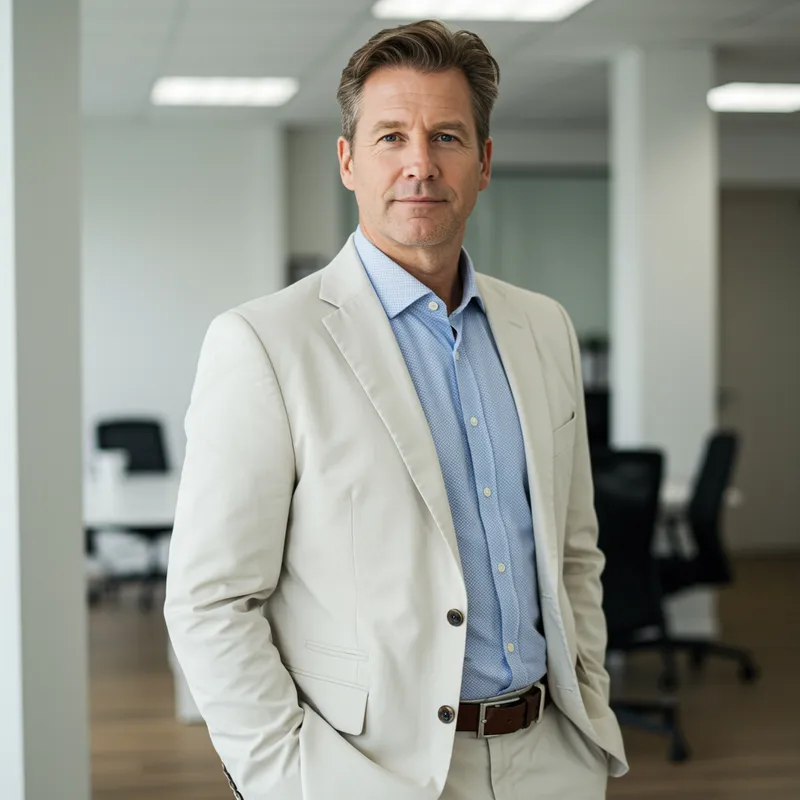 Professional Interim Manager in Business Suit