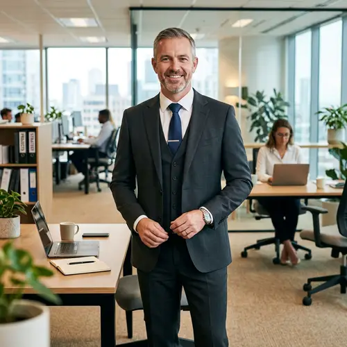 Professional Interim Manager in Business Suit