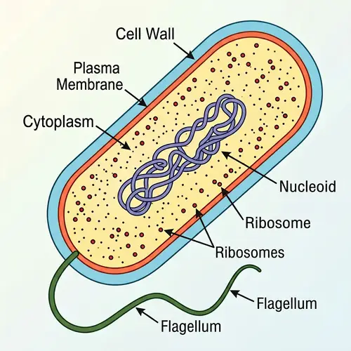 Exploring Prokaryotic Cells: Key Components Illustrated
