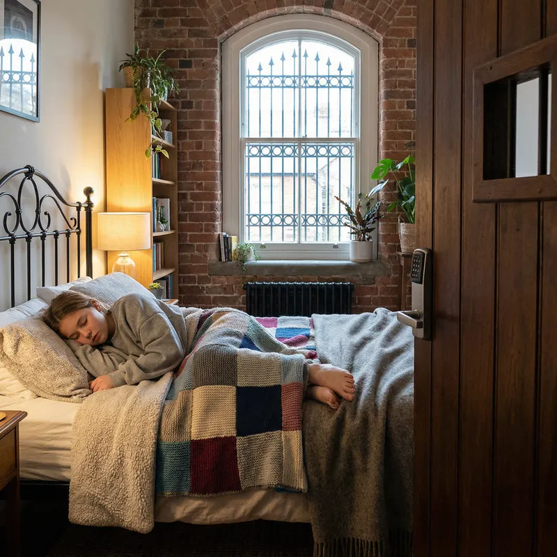 Innocence Captured: 14-Year-Old Girl Sleeping in a Unique Setting