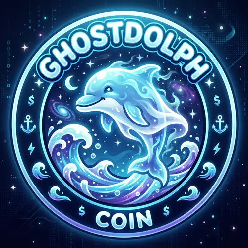 GhostDolph: Unique Meme Coin Logo Design