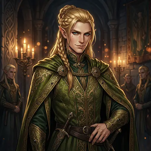 Stunning Elf Noble Portrait in Dark Fantasy Style