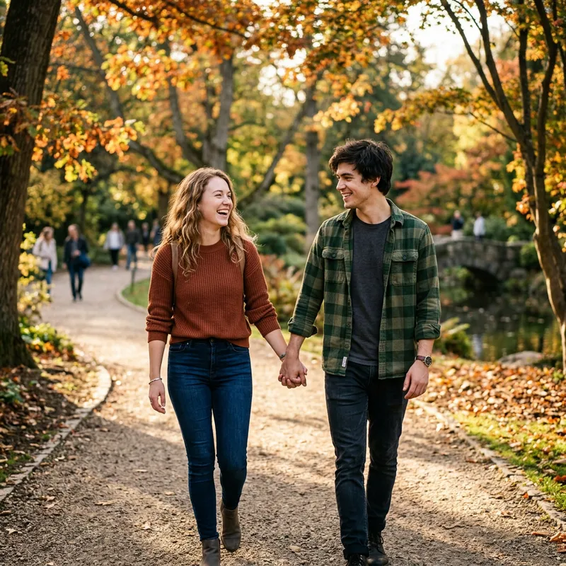 Young Couple Holding Hands - Romantic Connection