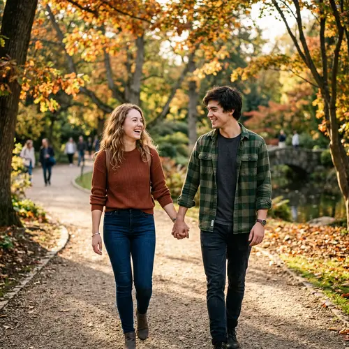 Young Couple Holding Hands - Romantic Connection