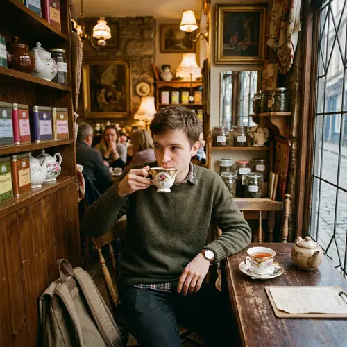 Yarik's Secret Visit to Quaint Tea Shop