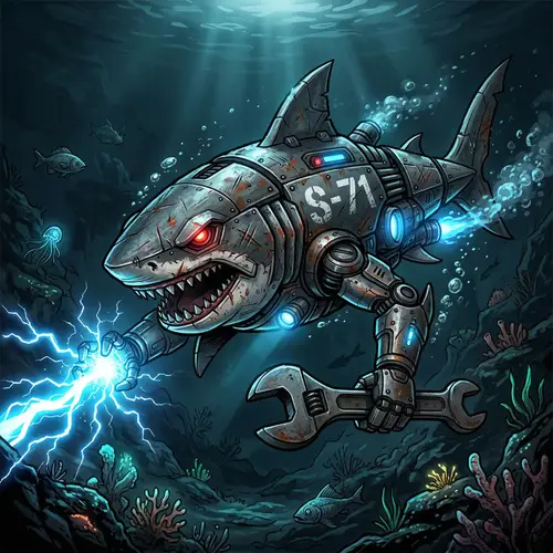 S-71 Robotic Shark Submarine Design