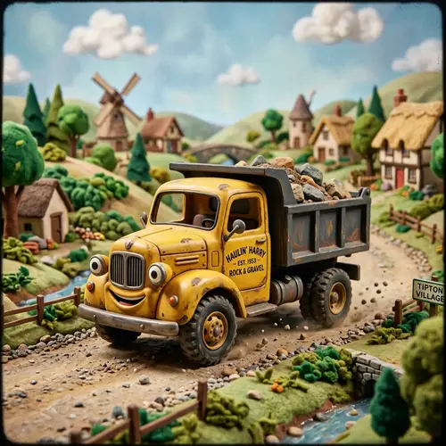 Classic Stylish Dump Truck | Animation Studio Design