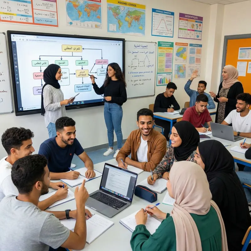 Vibrant Maghrebian Students Embrace Active Learning