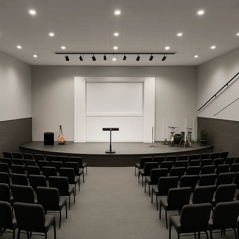 Modern Sanctuary Redesign with Stadium Seating