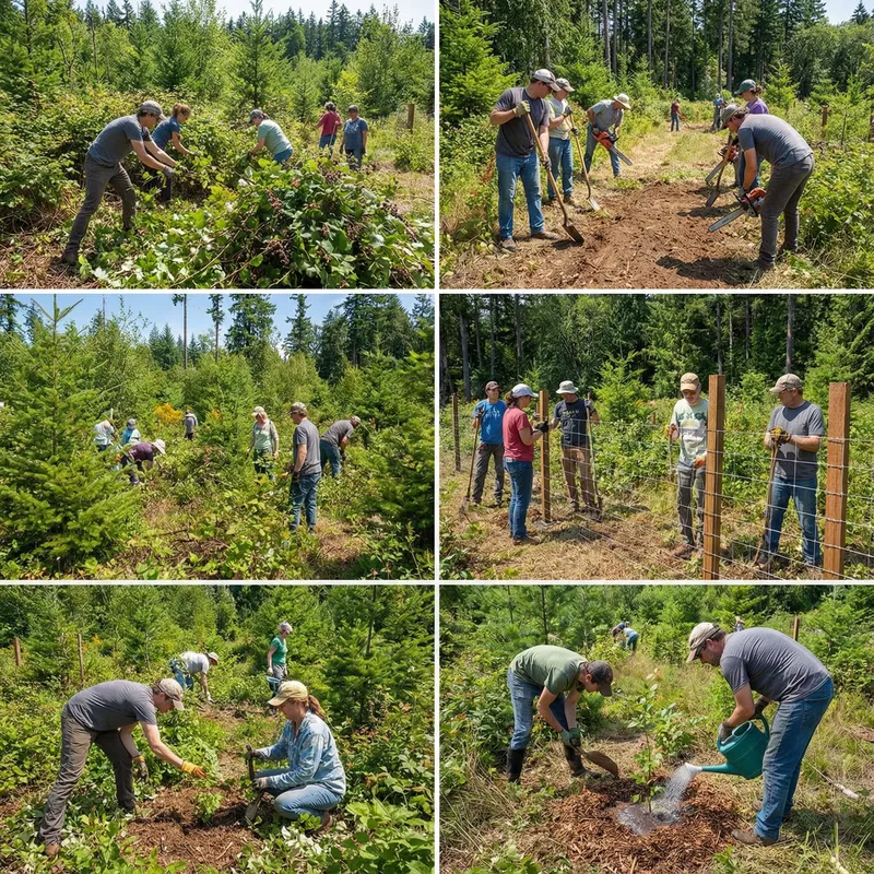 Restoring Young Forests: Community Efforts