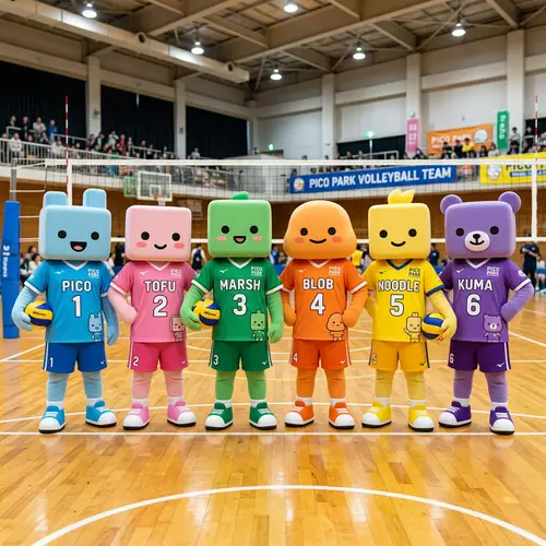Pico Park Character Volleyball Jerseys