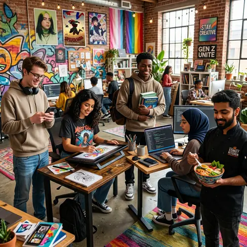 Diverse Generation Z Representation in Modern Workspace