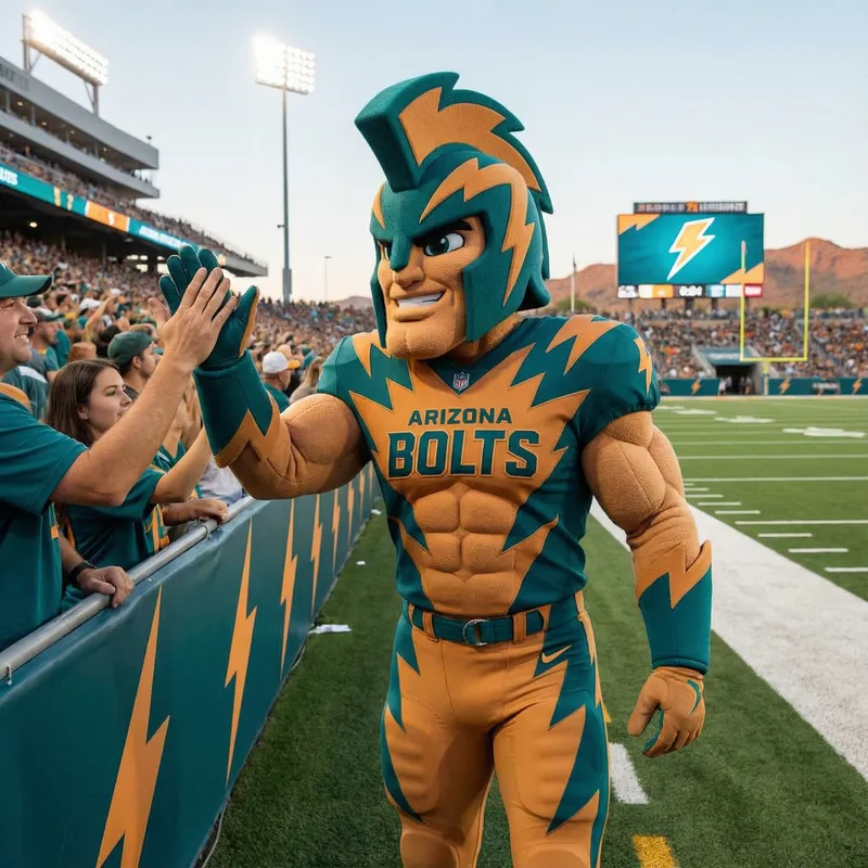 Introducing the Arizona Bolts Mascot: Lightning Spirit