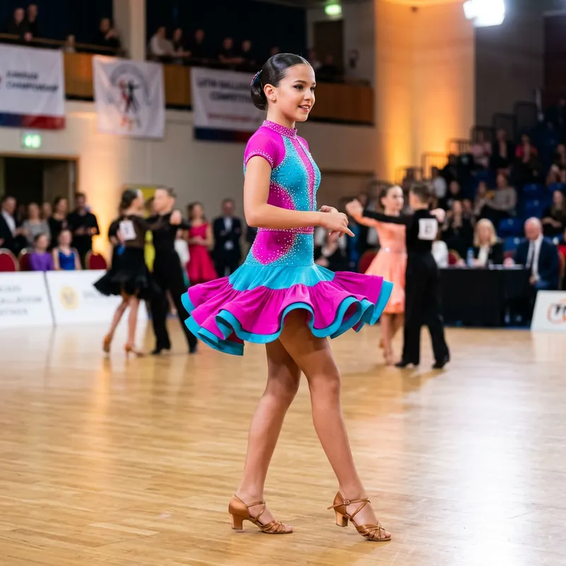 Junior Ballroom Dance Costumes for Latin Program
