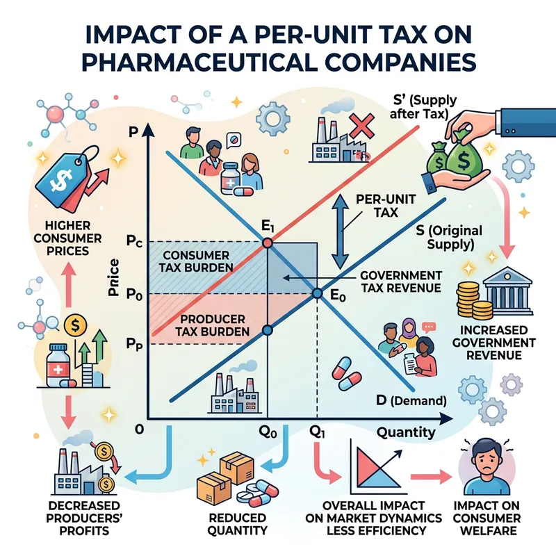 Per-Unit Tax on Pharmaceutical Companies: Impact on Market Dynamics and Consumer Welfare
