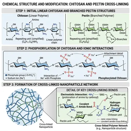 Detailed 2D Structure of Chitosan and Pectin