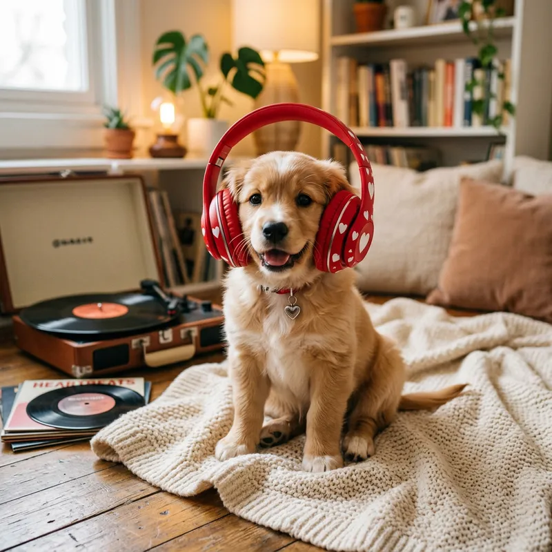 Pet Heart with Headphones: A Unique Love