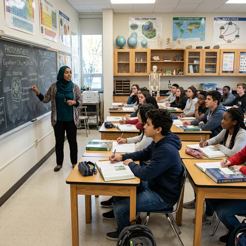 Dedicated Science Classroom with Engaging Teacher