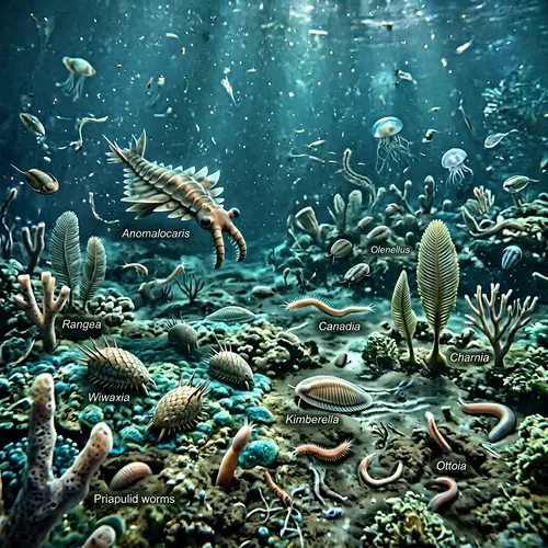 Infra-Cambrian Period: Ancient Ocean Life