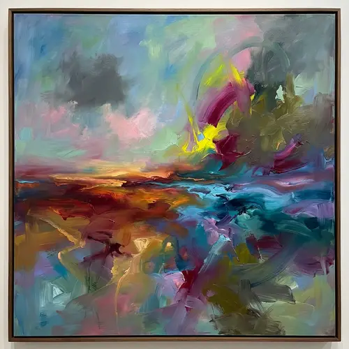 Emotional Landscape in Abstract Art | Vibrant Color Contrast