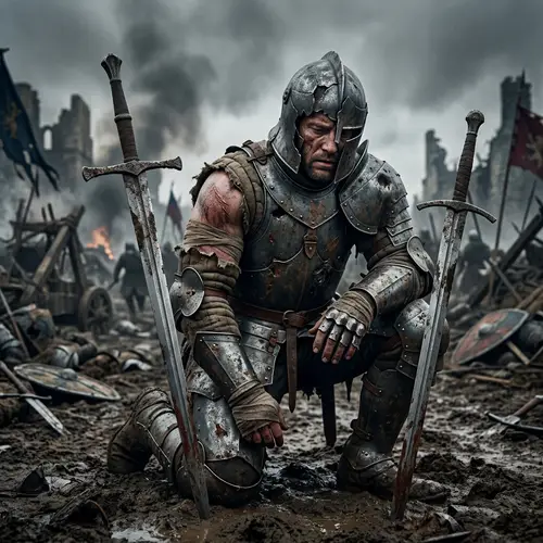 The Fallen Protector: A Desperate Warrior's Tale