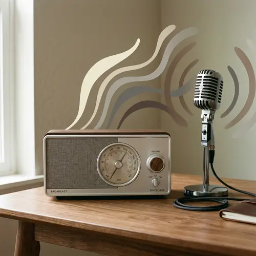 Modern Minimalistic Radio Broadcasting Design