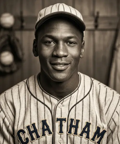 Historic Chatham Baseball Player Portrait