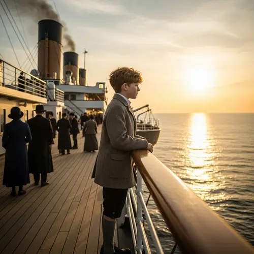 Titanic Boy with Curly Hair