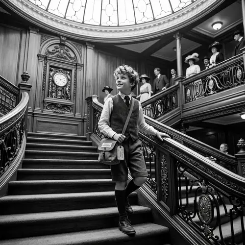 Titanic Boy with Curly Hair