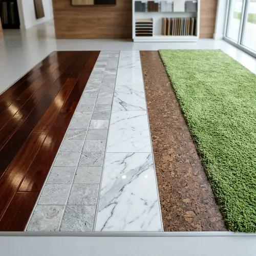 Floor Materials: Hardwood, Stone, Marble, Cork, Carpet