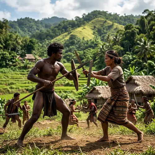 Tribal Conflict in Philippine Village: Aeta vs. Native Filipina