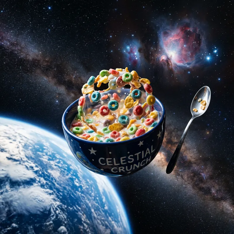 Bowl of Cereal in Outerspace