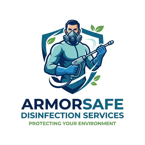Professional Disinfection Services Logo | Clean & Safe Design