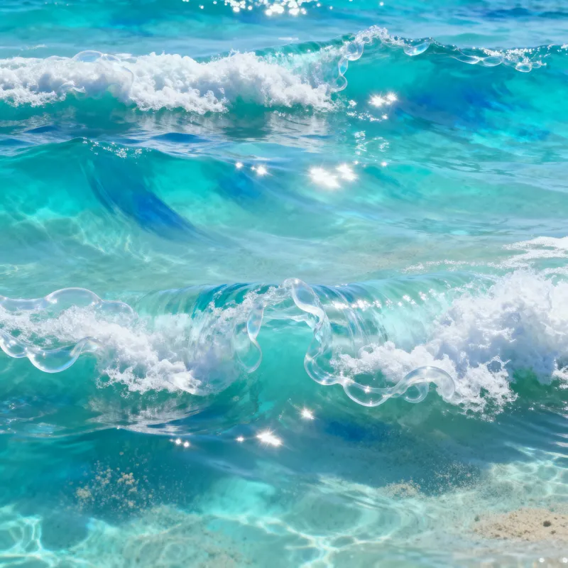 4K Tiled Caribbean Sea Water Texture