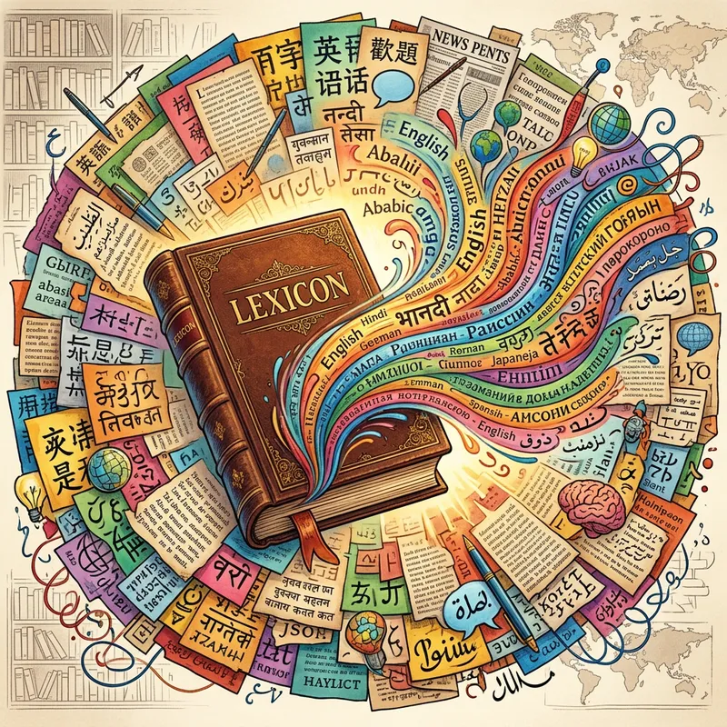 Multilingual Lexicon Collage | Languages Unity & Diversity