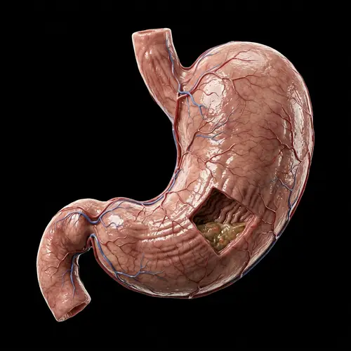 Realistic Human Stomach Illustration