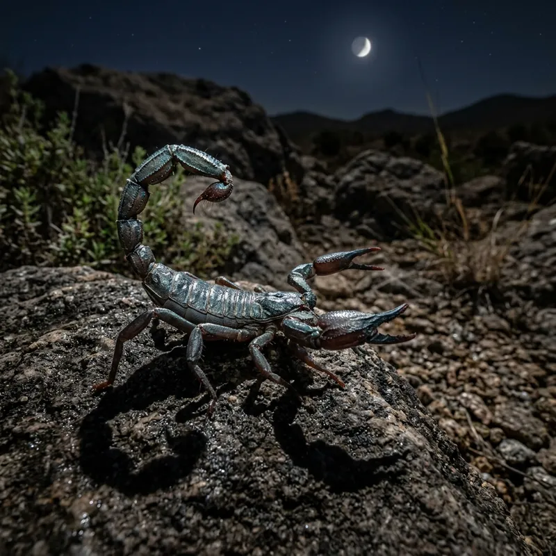 Akrep: Eerie Scorpion Silhouette Ready to Strike