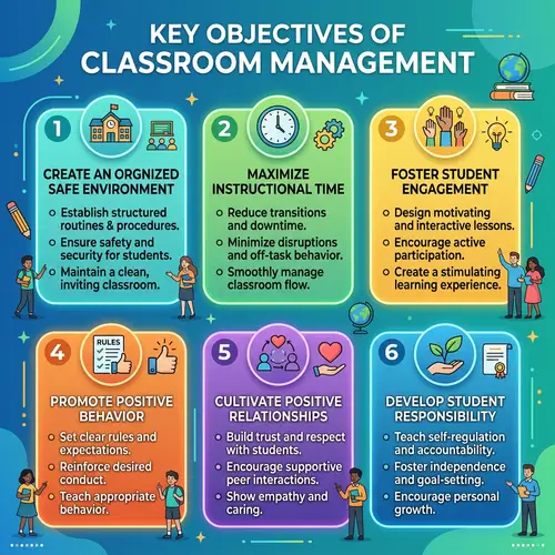 Classroom Management Objectives Infographic