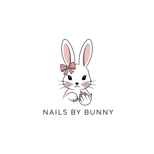 Elegant Bunny Logo for Nails by Bunny